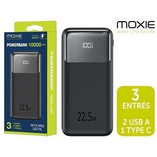 BATTERIE SECOURS AFFICHAGE DIGITAL 10000MAH NOIR
