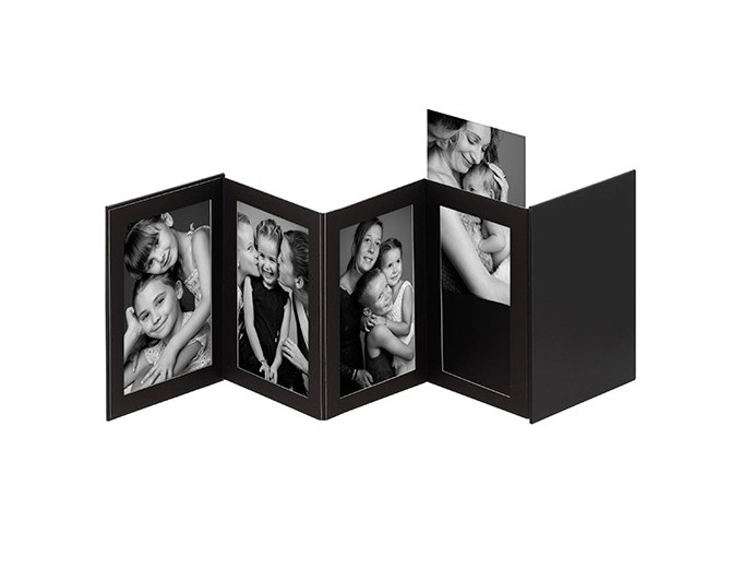 ALBUM LEPORELLO NOIR AVEC 8 PASSE PARTOUTS JOINTS