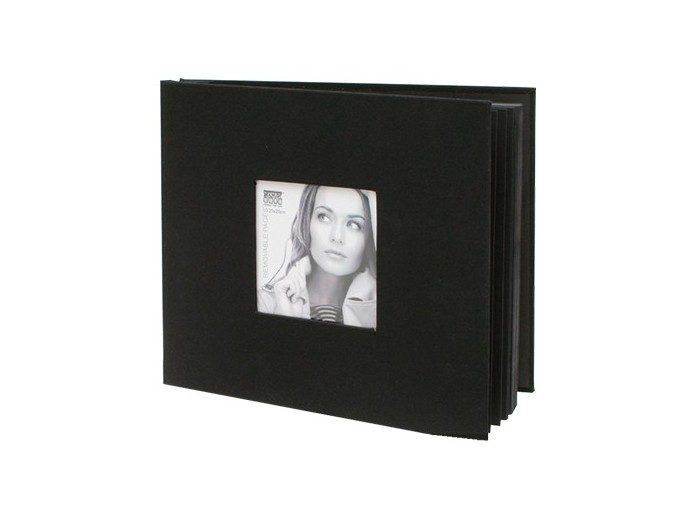 DEKNUDT ALBUM A COLLER 20X20 20 FEUILLES NOIR