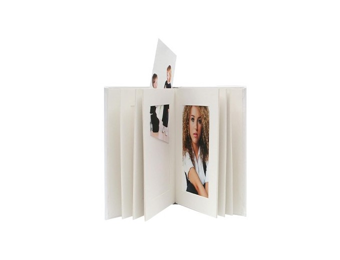 DEKNUDT ALBUM SIMILI CUIR 10X15 10 PHOTOS BLANC