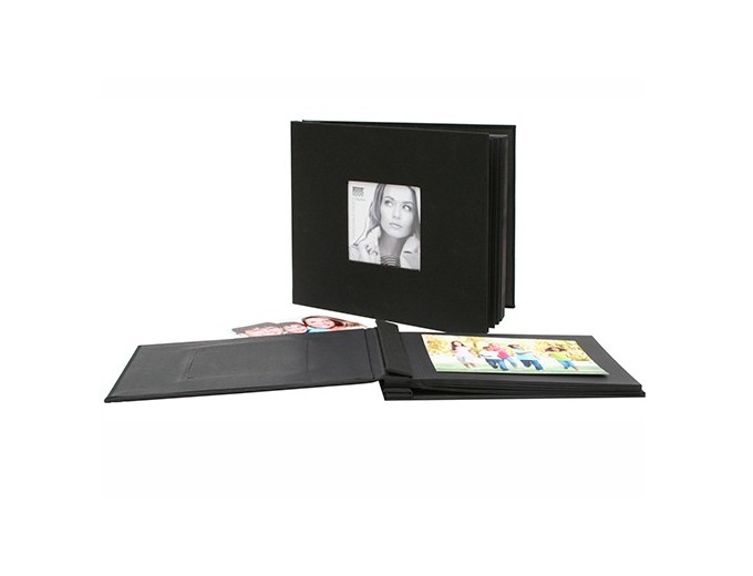 DEKNUDT ALBUM A COLLER 20X20 20 FEUILLES NOIR