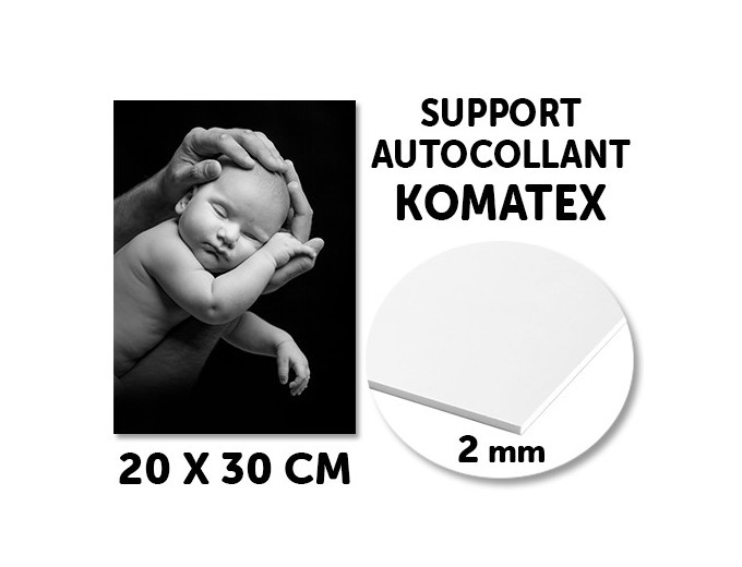 Filmolux support autocollant PVC KOMATEX  ep 2mm