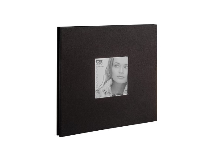 DEKNUDT ALBUM A COLLER NOIR 30X30 20 FEUILLES