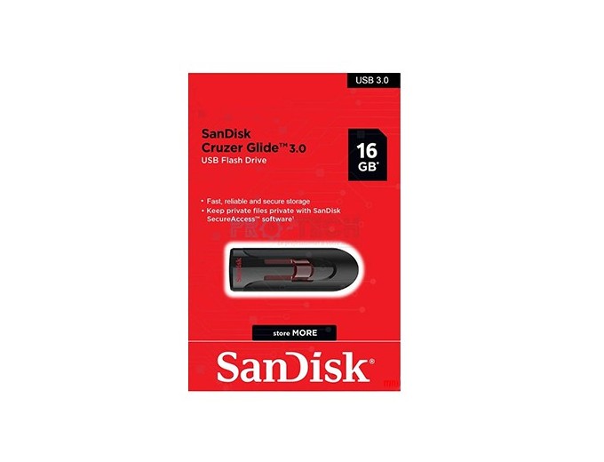SANDISK Cle Memoire 16 Go  CRUZER GLIDE USB 3.0