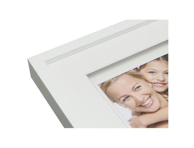 DEKNUDT CADRE DOUBLE PPTT PR 3 PHOTOS 15x20 BLANC