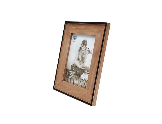 DEKNUDT CADRE BOIS  POUR 10X15 AVEC BORD NOIR FIN