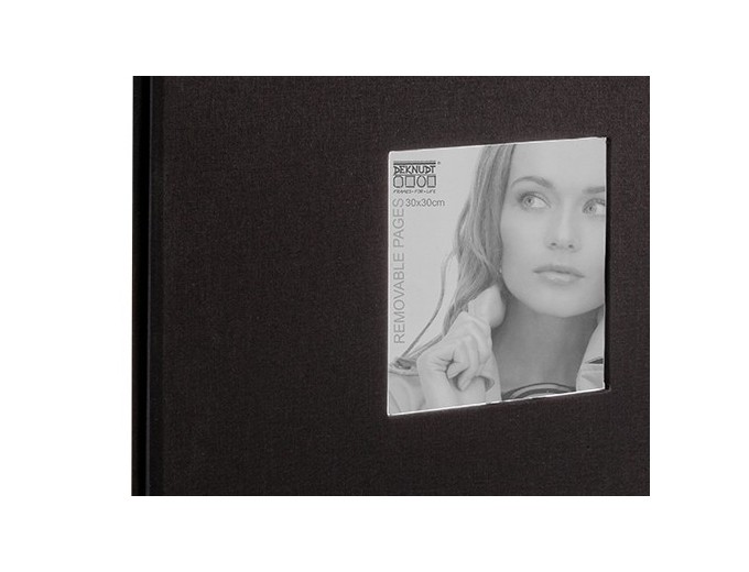 DEKNUDT ALBUM A COLLER NOIR 30X30 20 FEUILLES