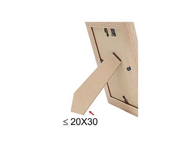 Deknudt cadre bois blanc avec biseau S68VG