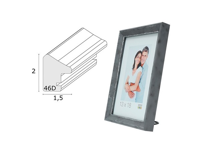 Deknudt cadre résine avec filet argenté S46DF