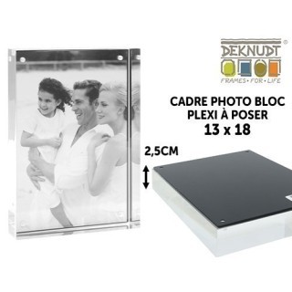 ***DEKNUDT CADRE A POSER BLOC PLEXI 2,5cm 13X18