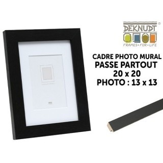 DEKNUDT CADRE BOIS NOIR 20X20   PP pr 13X13