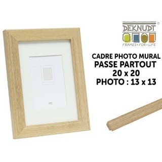 DEKNUDT CADRE BOIS CHENE 20X20   PP pr 13X13