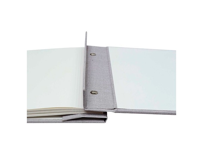 DEKNUDT ALBUM A COLLER TISSU GRIS 30X30 20FEUILLES