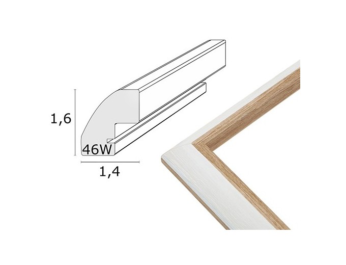 Deknudt cadre résine biseau passe partout S46WG