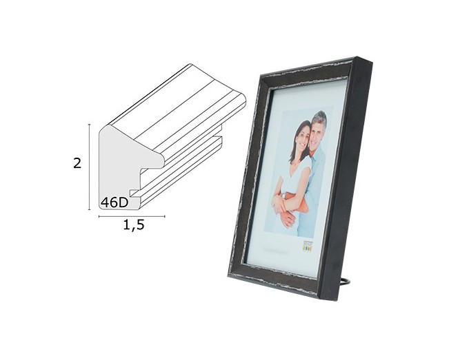 Deknudt cadre résine avec filet argenté S46DF