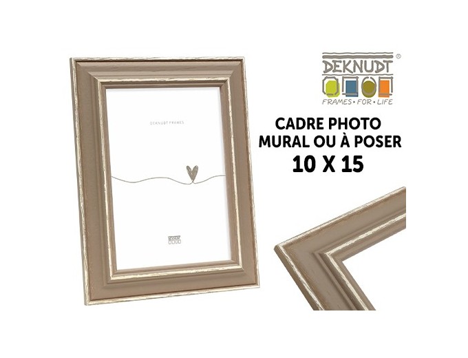 Deknudt cadre avec biseau naturel ou brun