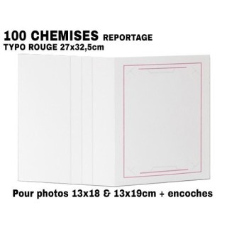 100 CHEMISES REPORTAGE ZOOM POUR 13X18   13X19