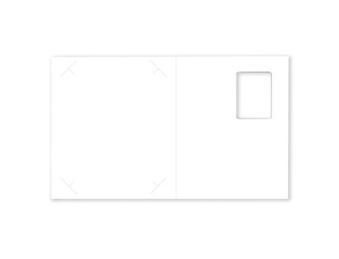 200 POCHETTES IDENTITES POLA FUJI 2 VOLETS.BLANCHE