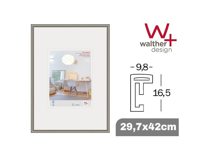 WALTHER CADRE 29,7x42 NEW LIFESTYLE ACIER