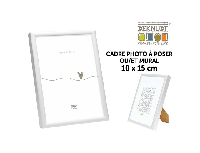 DEKNUDT CADRE FIN ALUMINIUM ARGENTE MAT 10X15