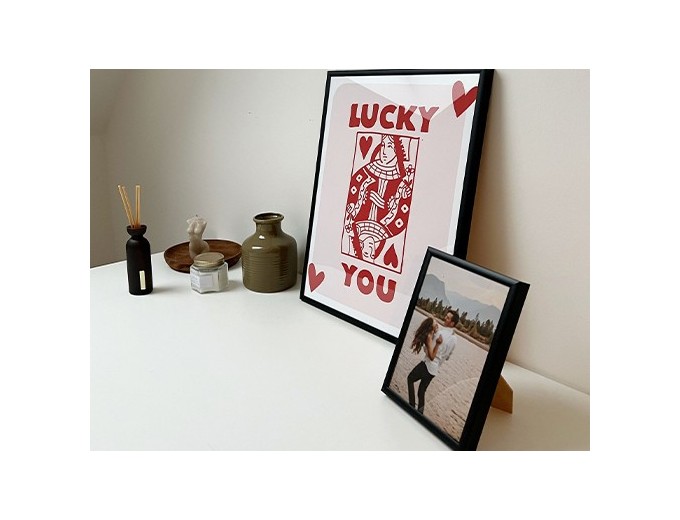 DEKNUDT CADRE FIN ALUMINIUM NOIR MAT 10X15