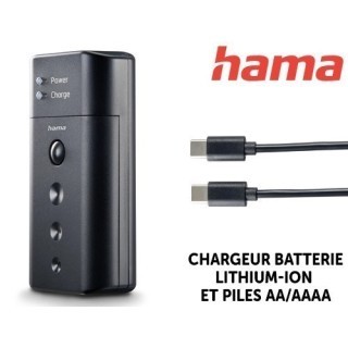 HAMA CHARGEUR BAT LITHIUM-ION ET PILES AA AAA