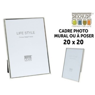 Deknudt cadre fin métal argenté brillant S58MS1