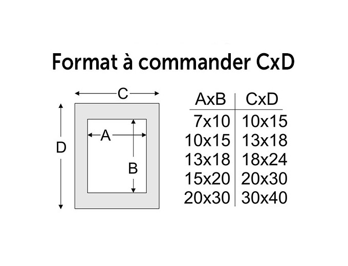 Deknudt cadre résine biseau passe partout S46WG