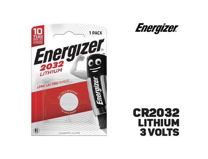 ENERGIZER   PILE CR2032 LITHIUM 3V (10)