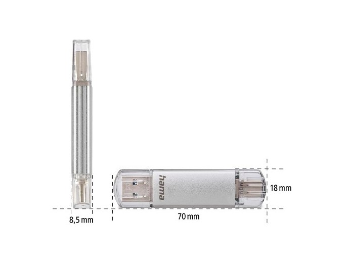 HAMA Cle Memoire 128Go LAETA USB-C USB 3.2 40mo s