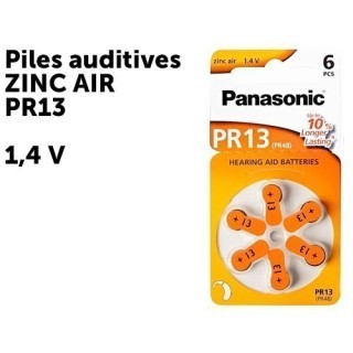 CTE 6 PILES PANASONIC AUDITIVES PR13 (10)