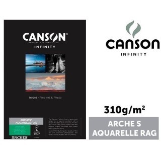 CANSON Arches Aquarelle Rag A2 310gr 25f