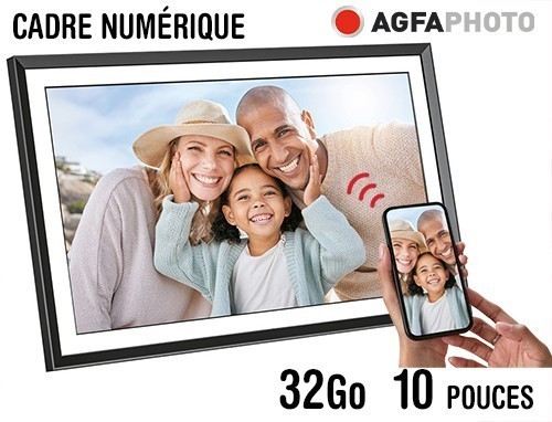 AGFA CADRE NUMERIQUE APF1000 WI-FI 10 POUCES
