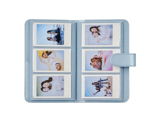 FUJI ALBUM mini 13 PASTEL BLUE 108 PHOTOS INSTAX