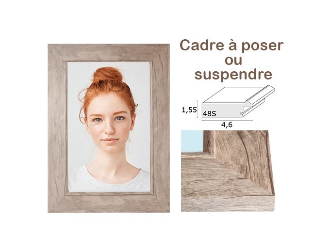 Deknudt cadre bois ton bois chaud S48SH7